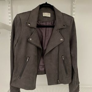 Modern Citizen faux Suede Moto Jacket (S)